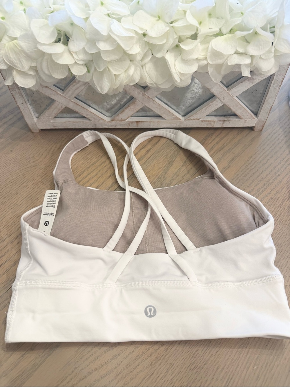lululemon athletica White Strappy Sports Bra size 6